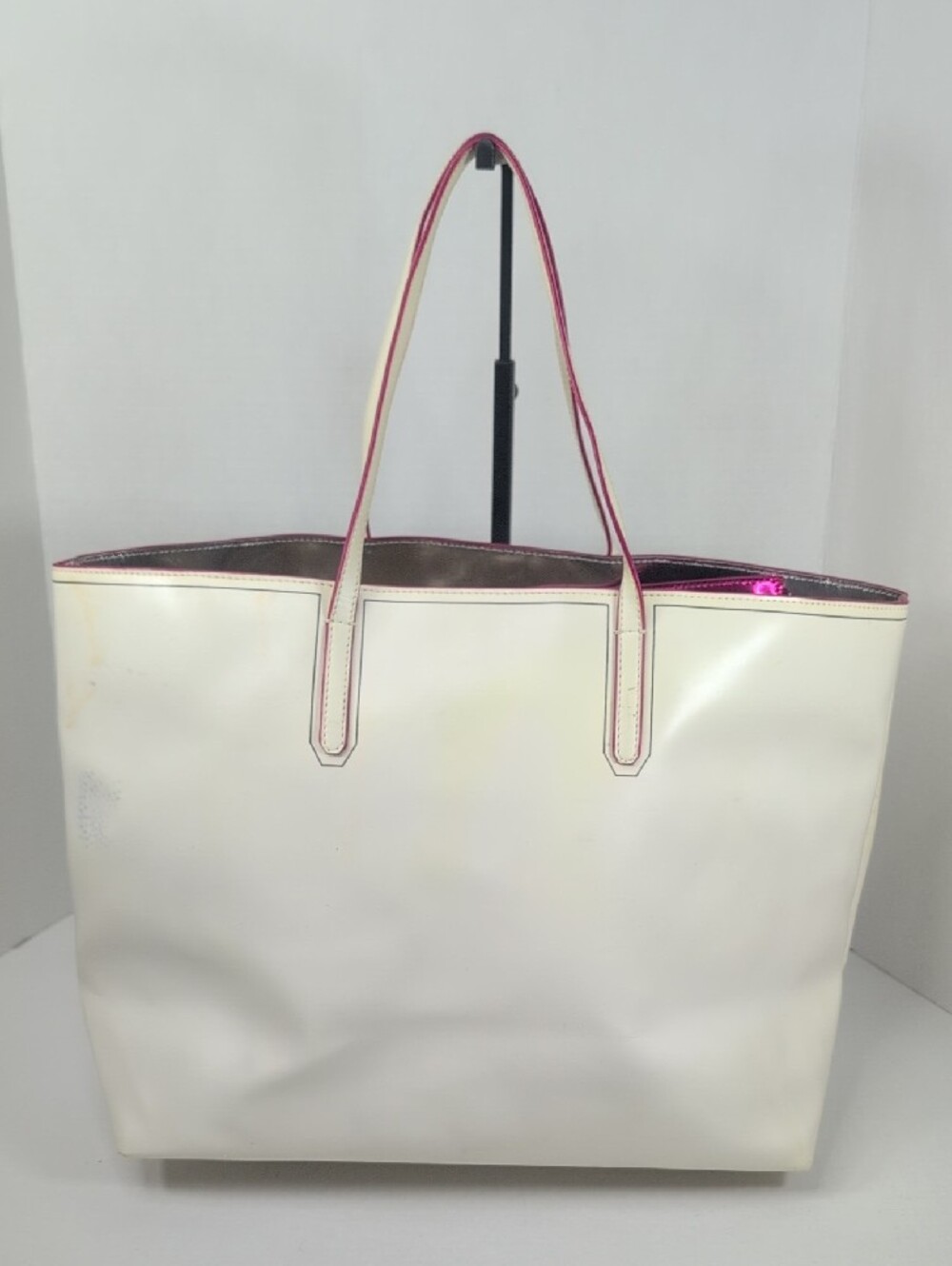 Jimmy Choo English Bull Terrier Print Sara Tote With Pouch - Picture 3 of 16